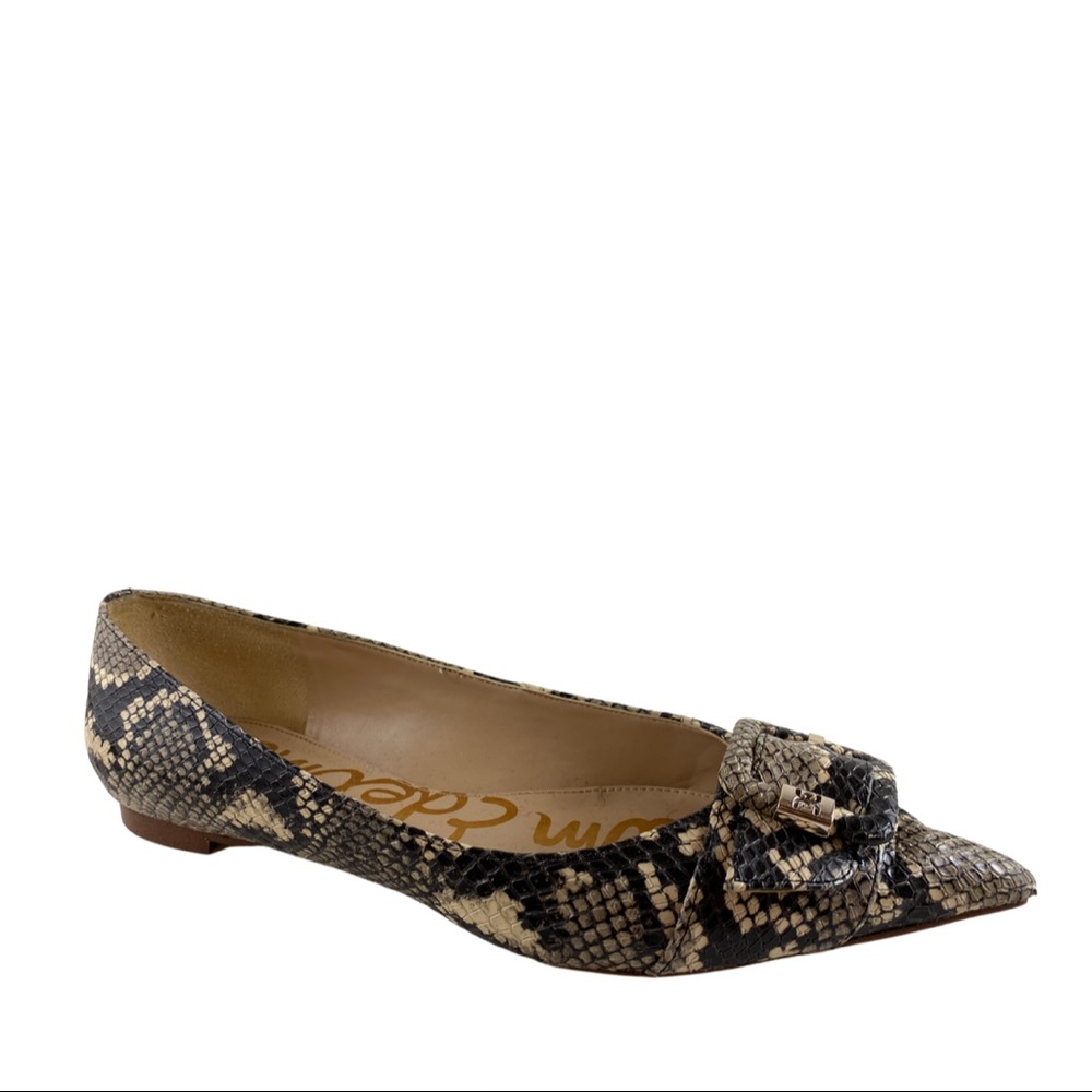 Sam Edelman "Sonja" Flat in Ecru Multi Leather